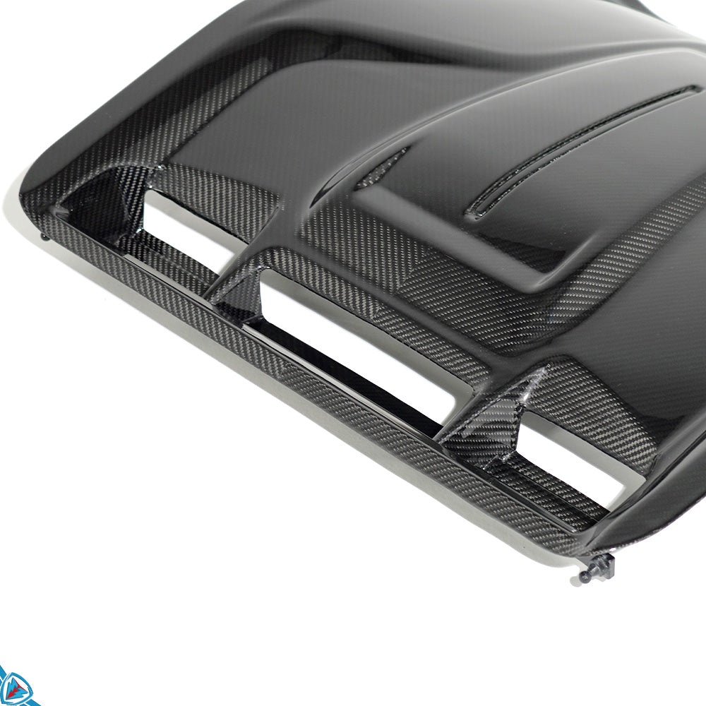 2022+ Lotus Emira LPE Pre-Preg (Dry) Carbon Fiber Engine Cover for 2.0T I4 Engine | FYBR Aerodynamics