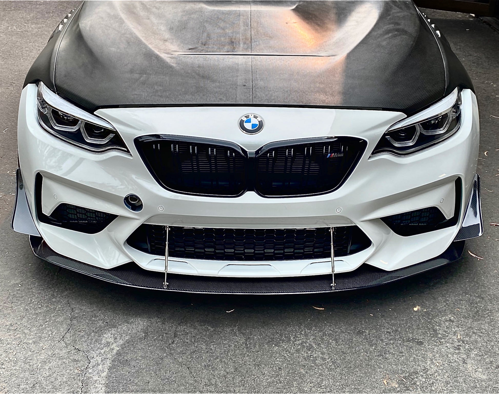 BMW F87 M2 Competition Bumper Carbon Fiber Front Wind Splitter 2019-2021