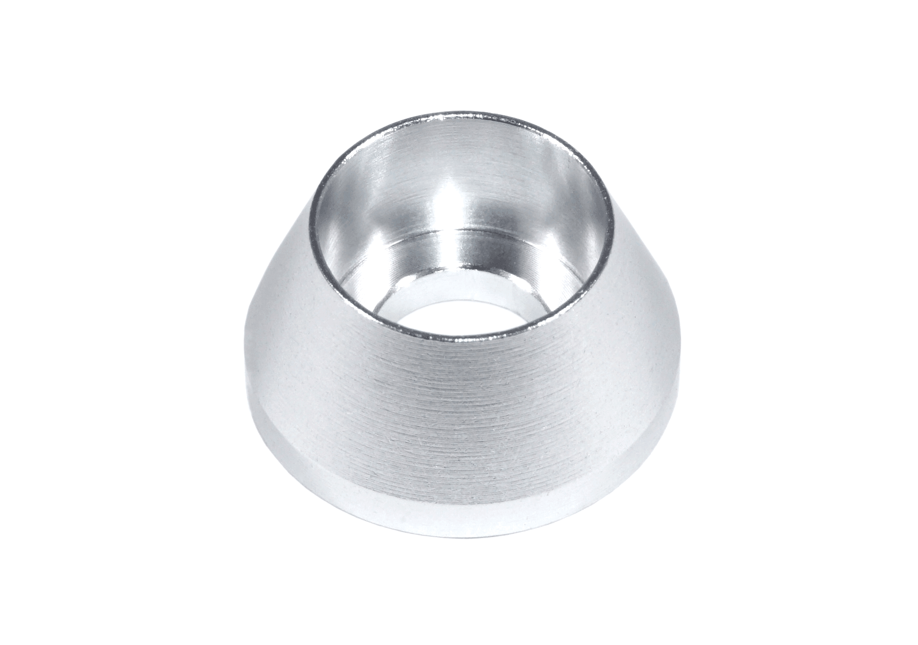 ZSPEC M6 Angled Cup Finish Washers for SHSC Socket-Cap Fasteners, Billet, 10-Pack