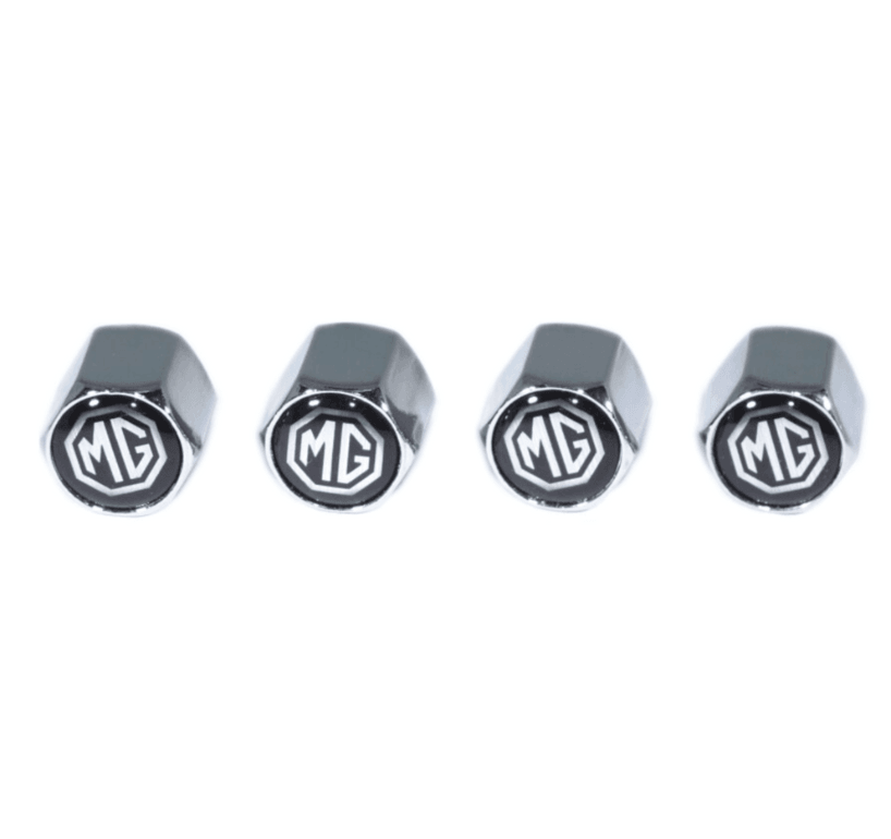 Chrome Valve Stem Tire Caps, Style: MG