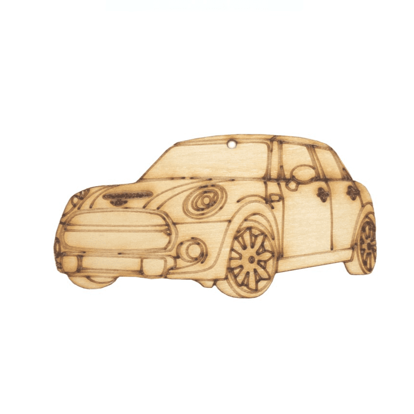 ZSPEC Laser-Engraved Birch Ornament, Style: Mini, ~5-inch Wide