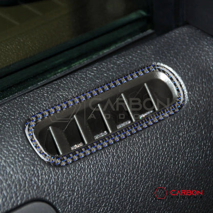 Mustang 2010-2014 Reflective Carbon Fiber Door AC Vent Trim Overlay