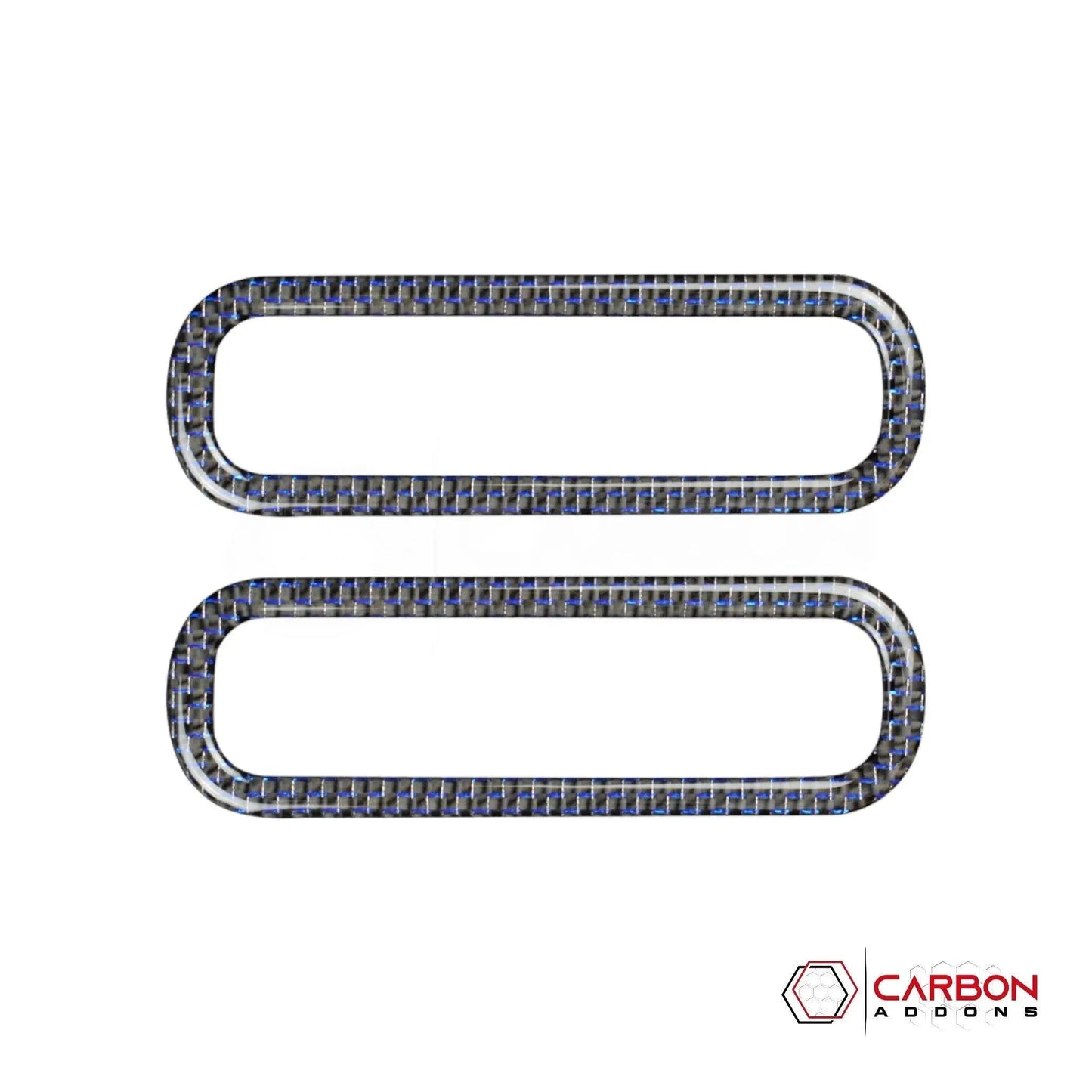 Mustang 2010-2014 Reflective Carbon Fiber Door AC Vent Trim Overlay