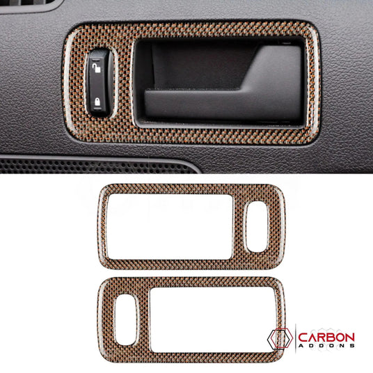 Mustang 2010-2014 Reflective Carbon Fiber Door Handle Trim Overlay