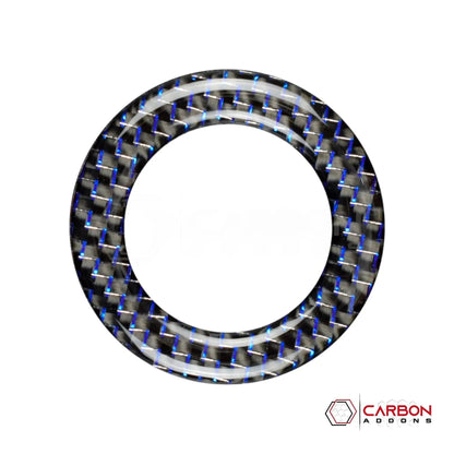 Mustang 2010-2014 Reflective Carbon Fiber Mirror Adjuster Trim Overlay