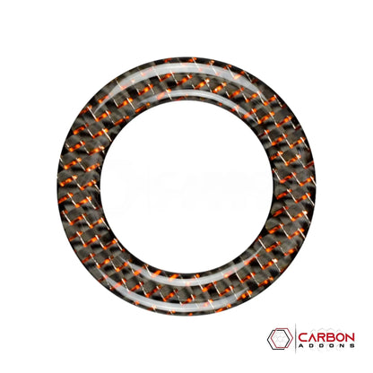 Mustang 2010-2014 Reflective Carbon Fiber Mirror Adjuster Trim Overlay