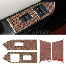 Mustang 2010-2014 Reflective Carbon Fiber Window Switch Trim Overlay