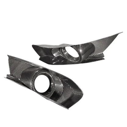 Carbon Fiber Bumper Fog Light Bezel Cover for Mustang 2015-2017