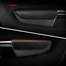 Mustang 2015-2023 Carbon Fiber Front Door Panel Trim Overlay