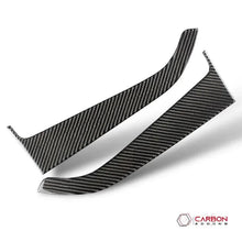 Carbon Fiber Front Door Panel Trim Overlay for 2015–2023 Ford Mustang