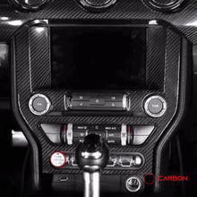 Carbon Fiber Infotainment Radio Trim Cover for Mustang 2015-2023