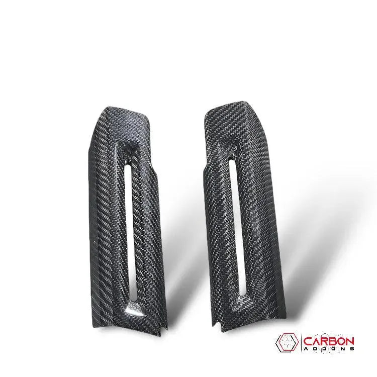 Mustang 2015-2023 Carbon Fiber interior door chrome trim delete cover