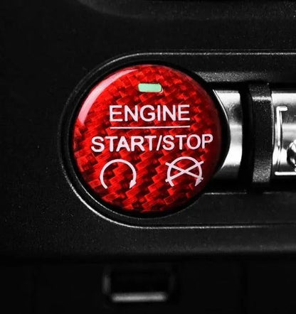 Mustang 2015-2023 Engine Start Stop Button Carbon Fiber Cover
