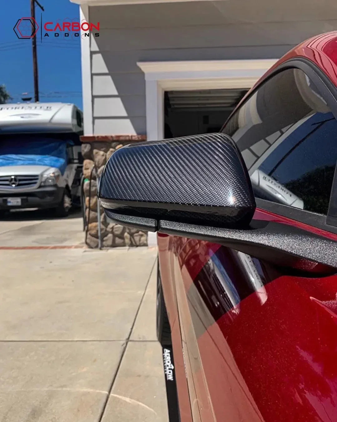 Exterior Carbon Fiber Mirror Covers -US or EU Spec for Mustang 2015-2023