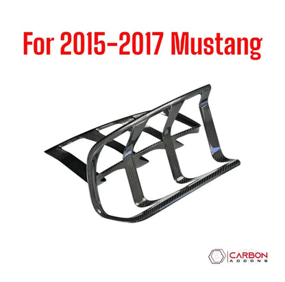 Exterior Carbon Fiber Taillight Trim Covers for 2015–2023 Ford Mustang
