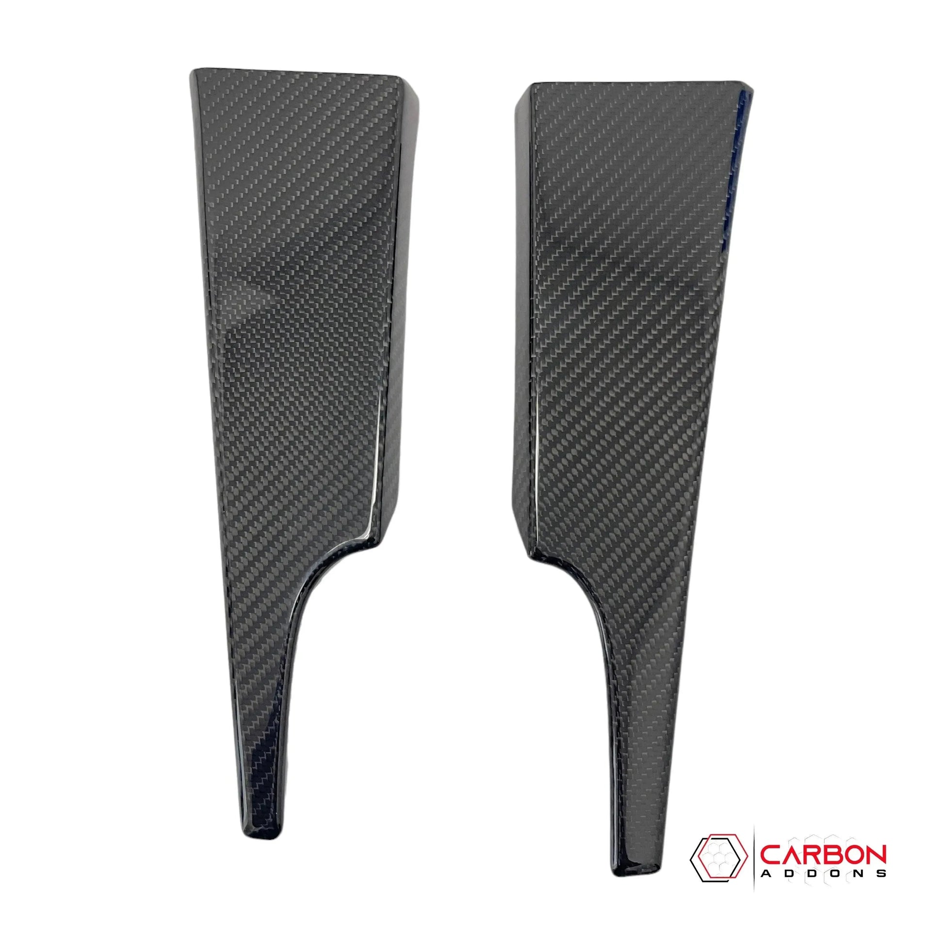 Hard Carbon Fiber Dash Lower Side Trim Covers for 2015–2023 Ford Mustang