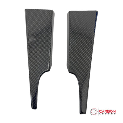Hard Carbon Fiber Dash Lower Side Trim Covers for 2015–2023 Ford Mustang