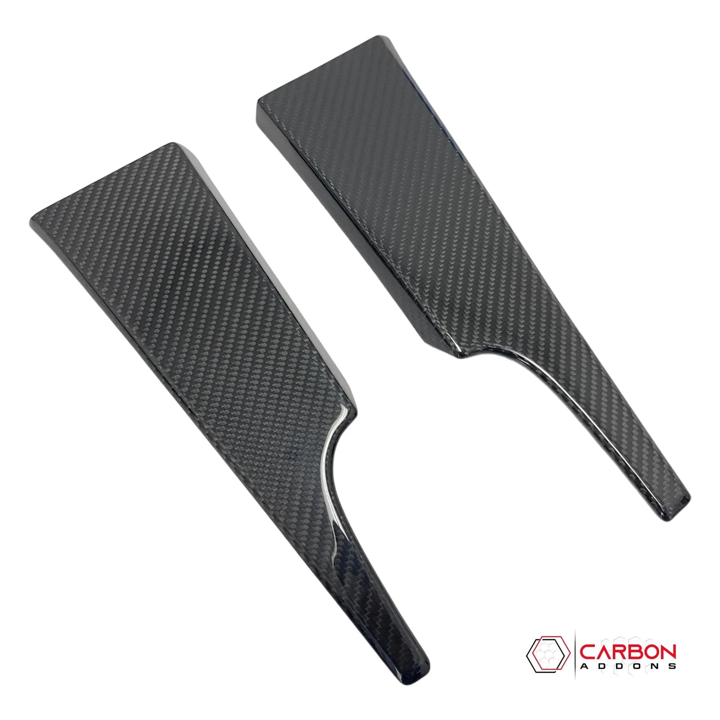 Hard Carbon Fiber Dash Lower Side Trim Covers for 2015–2023 Ford Mustang