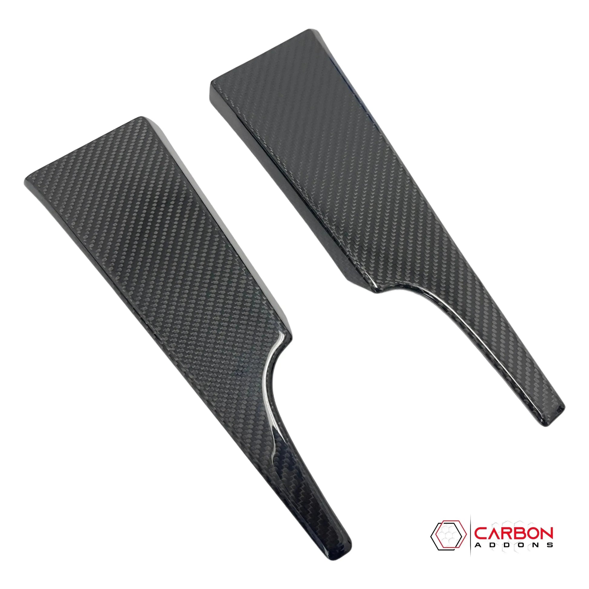Hard Carbon Fiber Dash Lower Side Trim Covers for 2015–2023 Ford Mustang