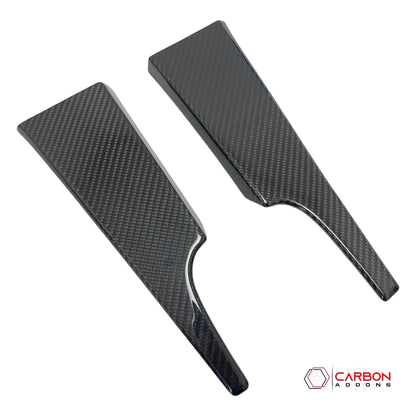 Hard Carbon Fiber Dash Lower Side Trim Covers for 2015–2023 Ford Mustang