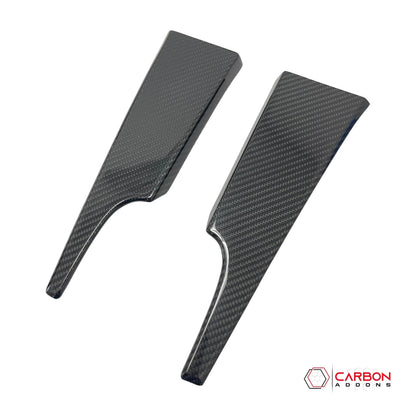 Hard Carbon Fiber Dash Lower Side Trim Covers for 2015–2023 Ford Mustang