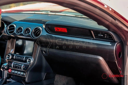 Mustang 2015-2023 Hard Carbon Fiber Dashboard Cover