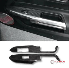 Hard Carbon Fiber Window Switch Panel Trim Covers for 2015–2023 Ford Mustang
