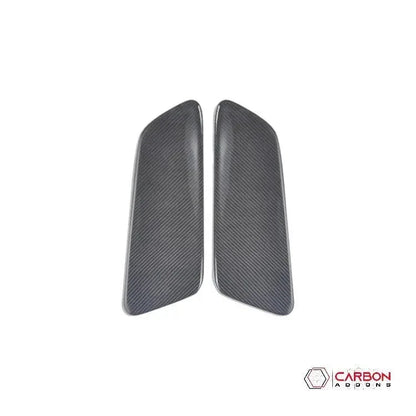 Hard Carbon Fiber Rear Seat Side Trim Covers for 2015–2023 Ford Mustang
