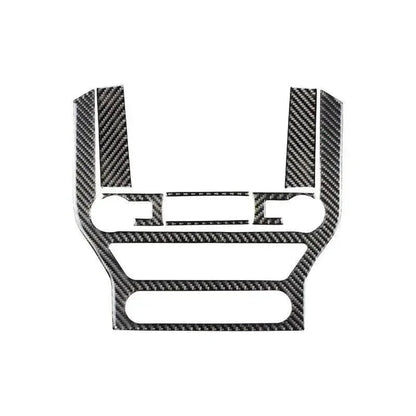Real Carbon Fiber Infotainment Radio Overlay for Mustang 2015-2023