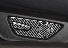 Real Carbon Fiber Seat Adjuster Button Trim Overlay for Mustang 2015-2023