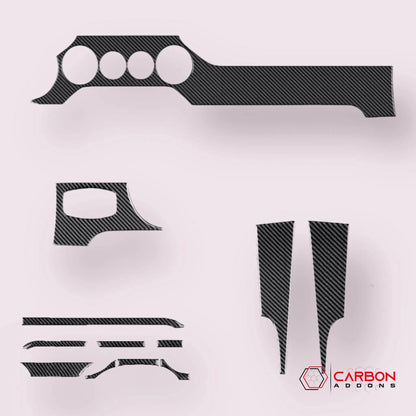Real Carbon Fiber Whole Front Dash Overlay for Mustang 2015-2023