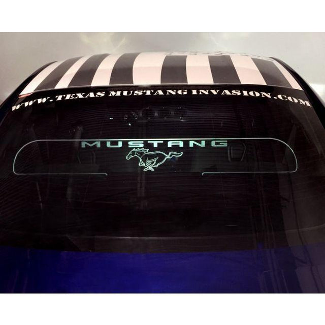 WindRestrictor® 2015-Up Mustang Coupe Rear Add On Glow Plate