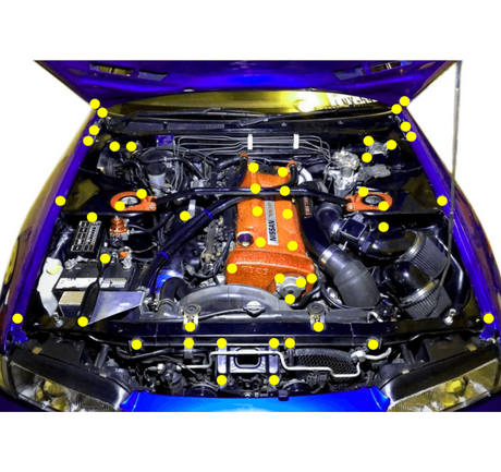 ZSPEC "Stage 2" Dress Up Bolts® Kit for Skyline GTR/GT-R R32/R33/R34,Titanium & Billet