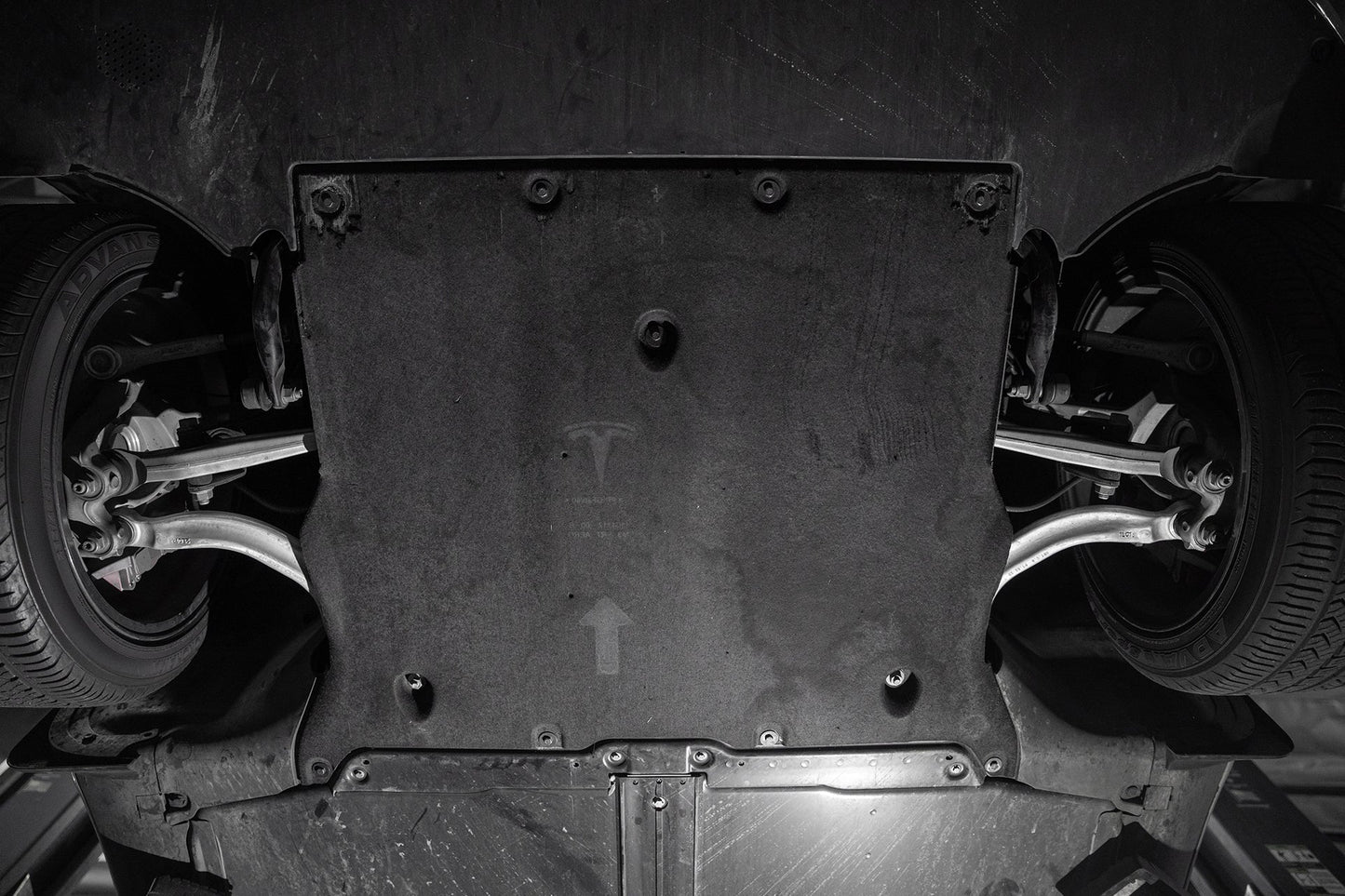 HPS Black Aluminum Skid Plate Undertray Protection Shield Tesla 2017-2023 Model 3