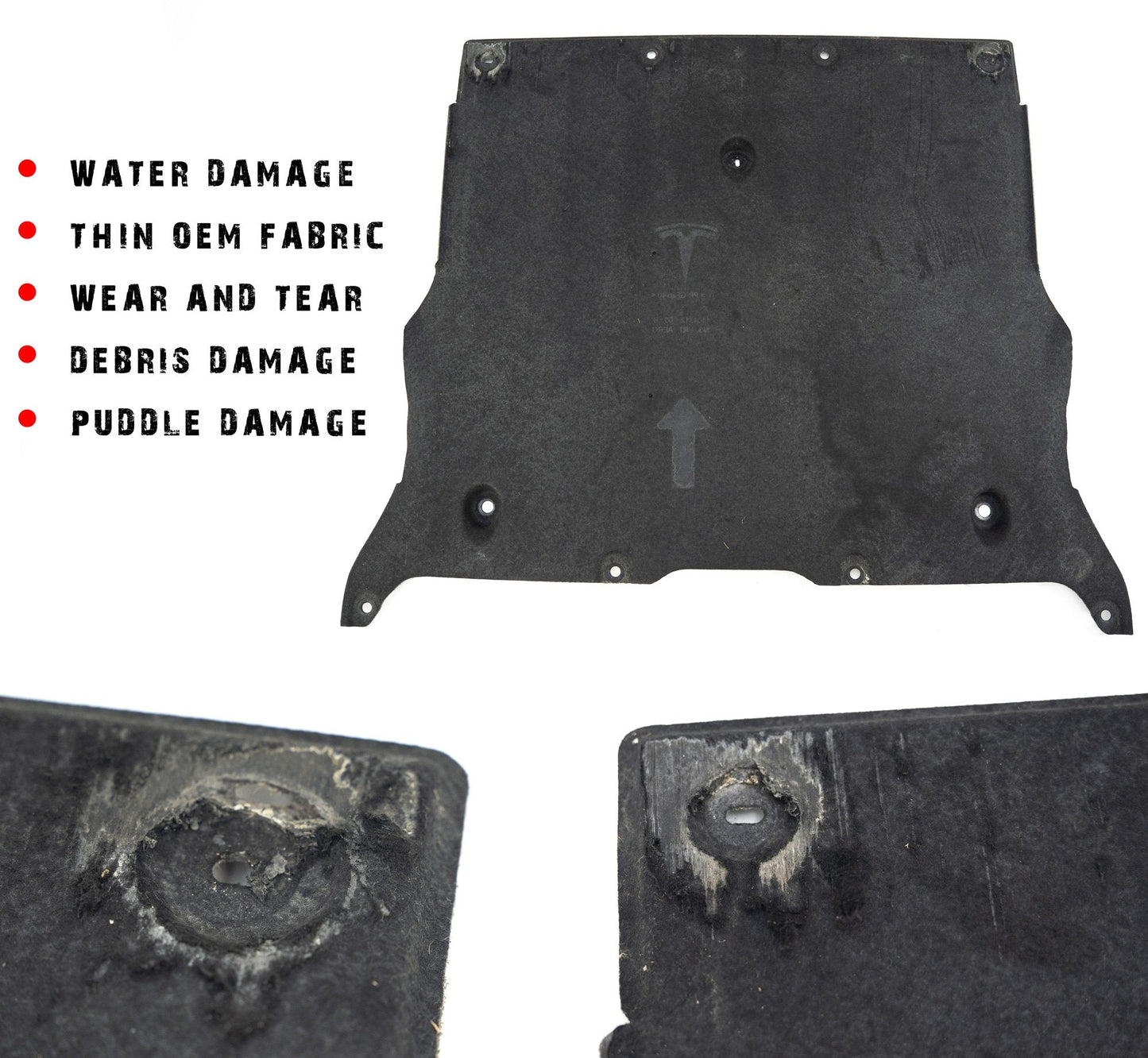 HPS Black Aluminum Skid Plate Undertray Protection Shield Tesla Model Y