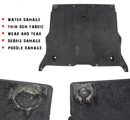 HPS Black Aluminum Skid Plate Undertray Protection Shield Tesla Model Y