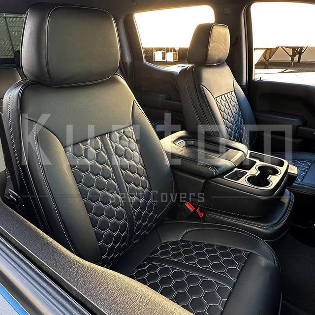 2019-Up GMC Sierra Premium Custom Leather Seat Covers