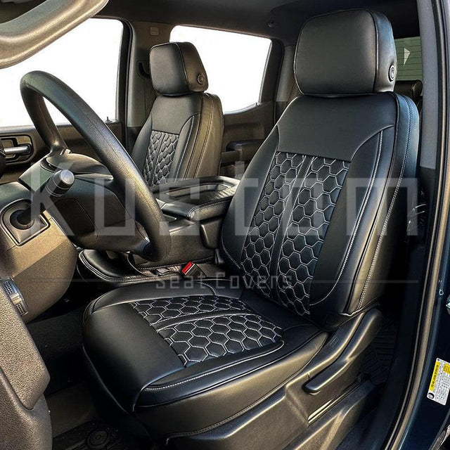 2019-Up GMC Sierra Premium Custom Leather Seat Covers