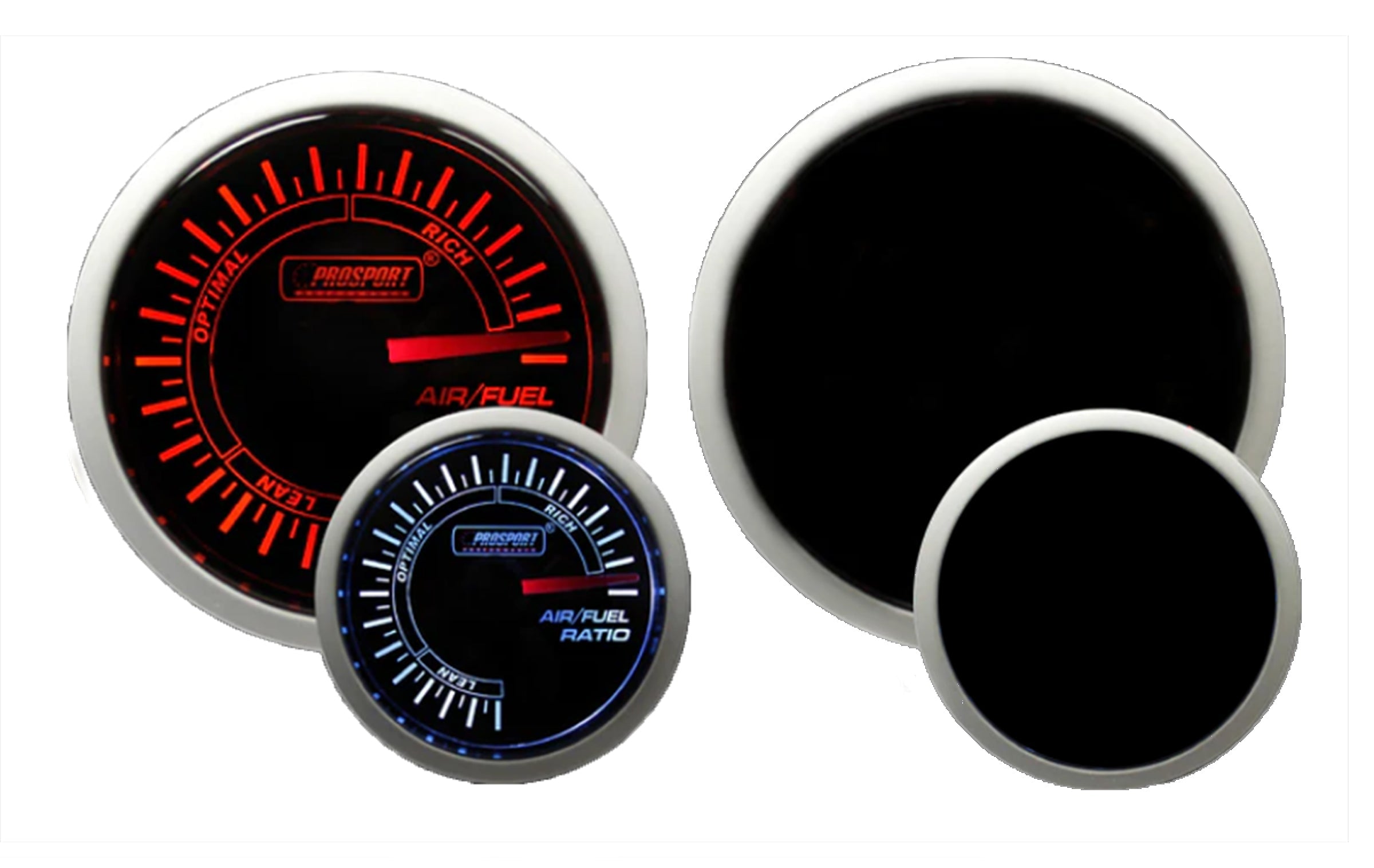 2-1/16" Amber / White - Air Fuel Ratio Gauge