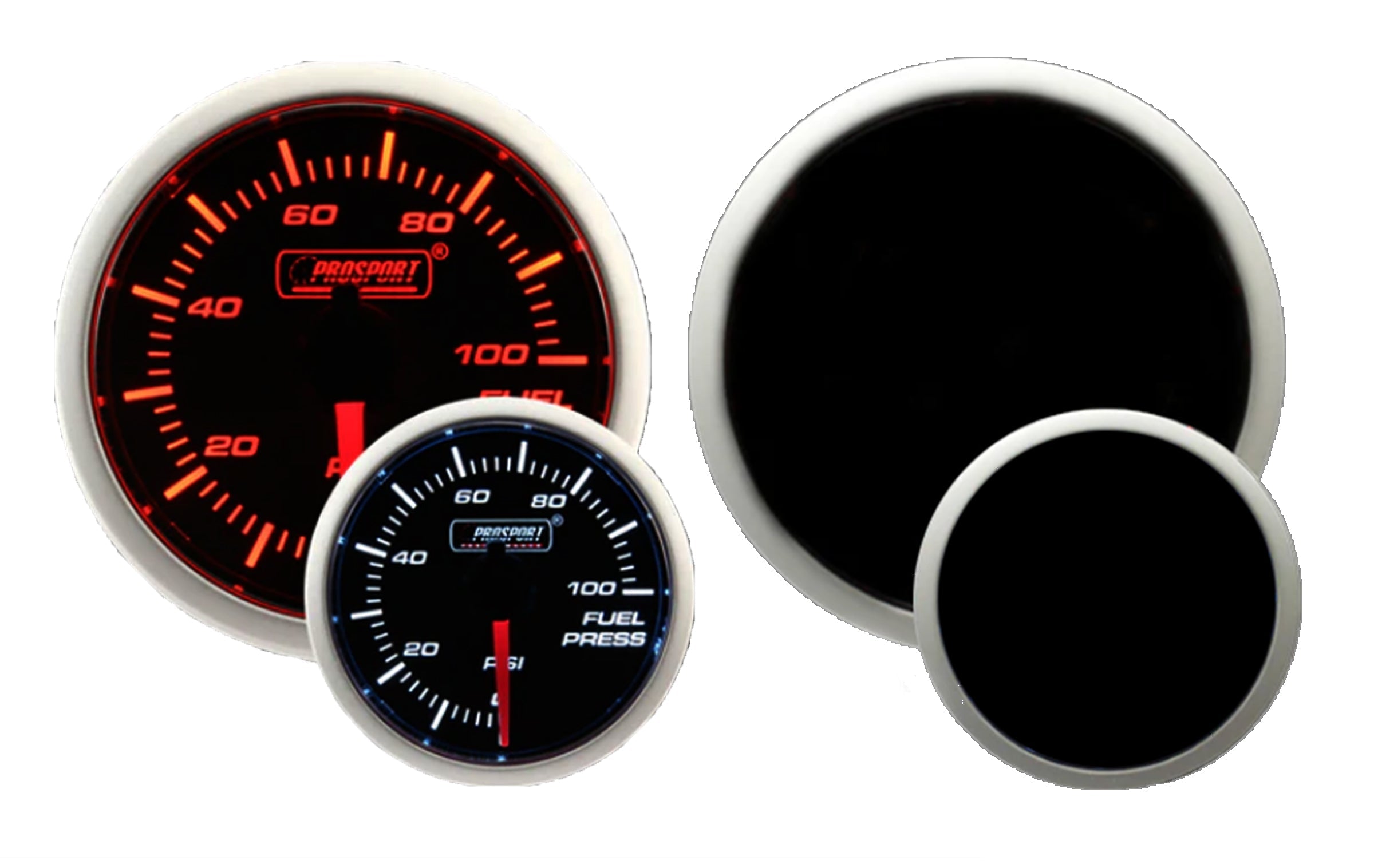 2-1/16" Amber / White - Fuel Pressure Gauge