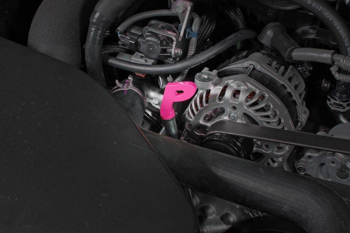 Perrin [15-25 WRX] Aluminum "P" Style Dip Stick Handle Hyper Pink Finish FA20 / FA24 | PSP-ENG-720HP