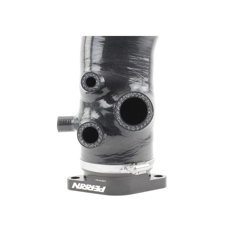 Perrin Black 3in Turbo Inlet Hose w/ Nozzle WRX 15-21 | PSP-INT-424BK