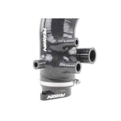 Perrin Black 3in Turbo Inlet Hose w/ Nozzle WRX 15-21 | PSP-INT-424BK