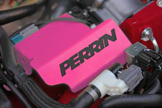 Perrin [08-21 STI] Boost Solenoid Cover Hyper Pink | PSP-ENG-161HP