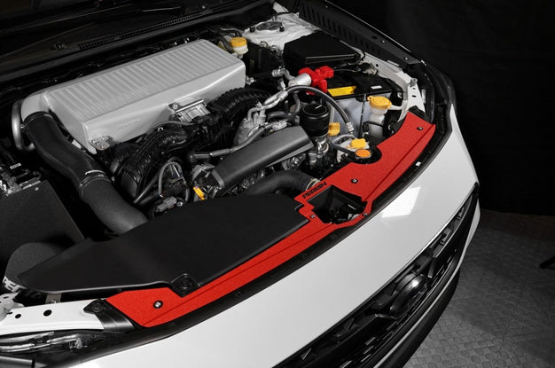 Perrin [22-25 WRX] Radiator Shroud Kit Red | PSP-ENG-513RD