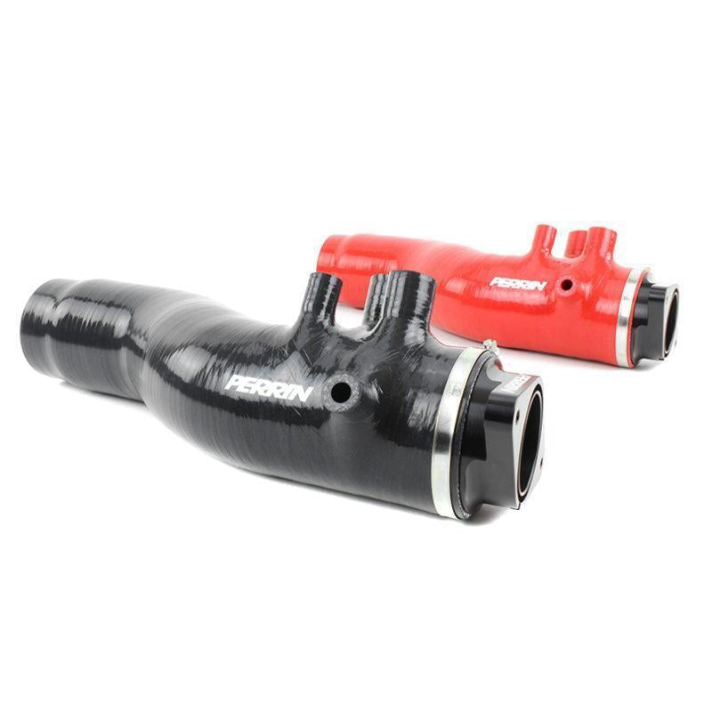 Perrin [15-21 WRX] Red 3in Turbo Inlet Hose w/ Nozzle | PSP-INT-424RD