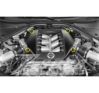 ZSPEC Plenum Cover Fasteners for Nissan Skyline GT-R/GTR R35, Stainless & Billet
