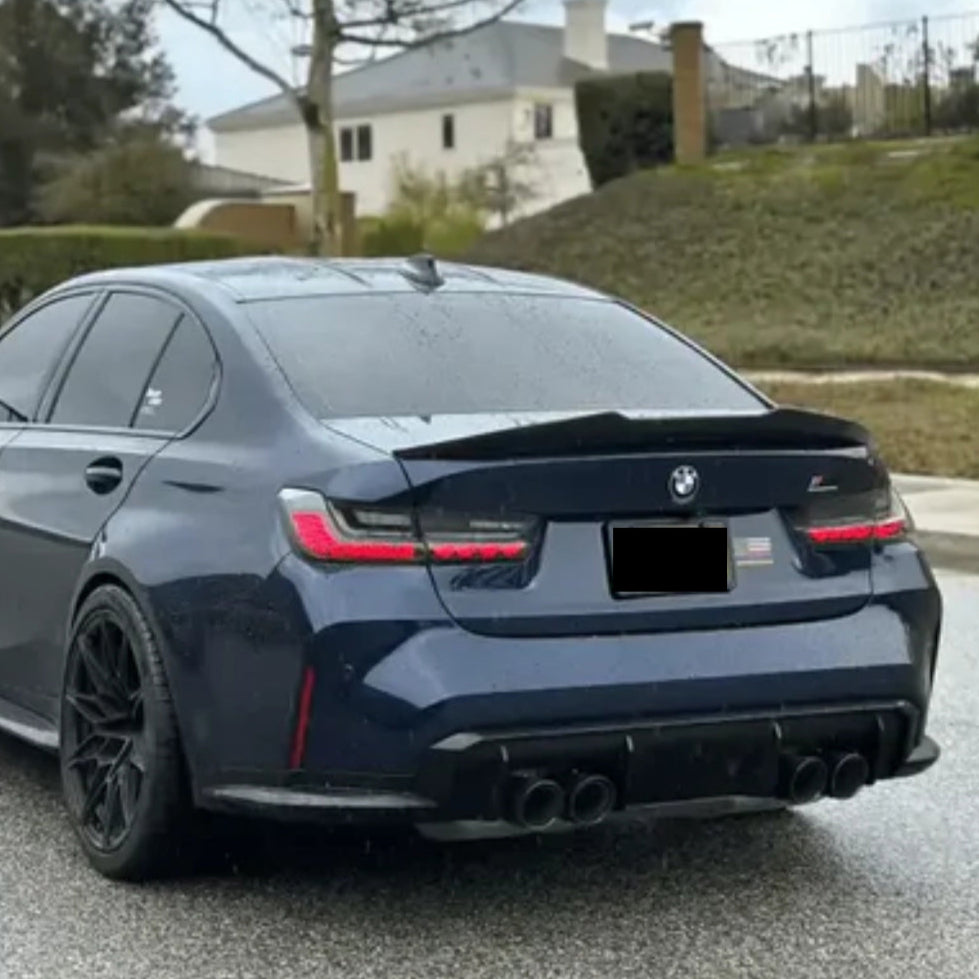 PSM Trunk Spoiler For BMW G80 M3 & G20 - Carbon Fiber