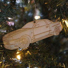 ZSPEC Laser-Engraved Birch Ornament, Style: Nissan GTR R34, ~5-inch Wide