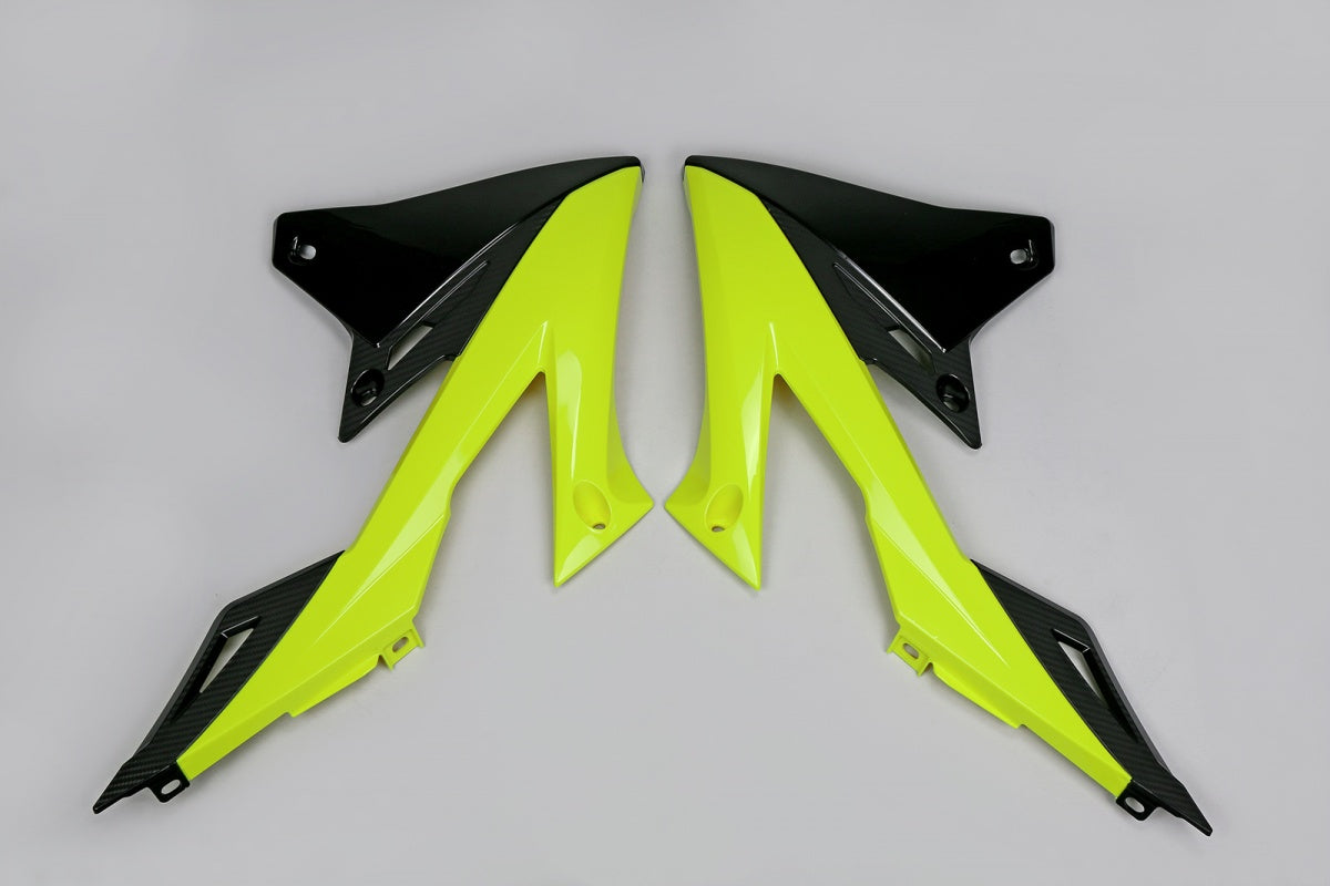 Radiator Covers neon yellow for Suzuki RMZ 250 (2019-25) - RMZ 450 (2018-25)